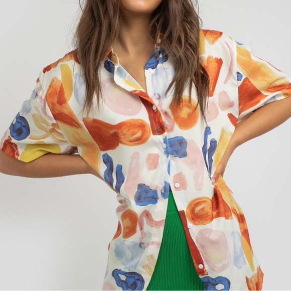 Oscar Street Tops - Vibrant Multicolor Women's Blouse